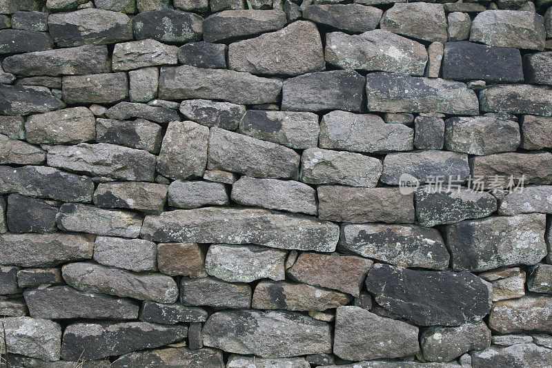 Drystone Wall - Stanage Edge，英国